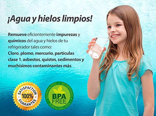Filtro de Agua LT700P para Refrigerador LG | Reemplaza al LT700P, Adq36006101, Adq36006101-S, LT700PC | Incluye Garantia y Cronometro de vida util | L7OX