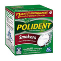 Polident Smokers Antibacterial Denture Cleanser Efervescente Tabletas, 120 unidades