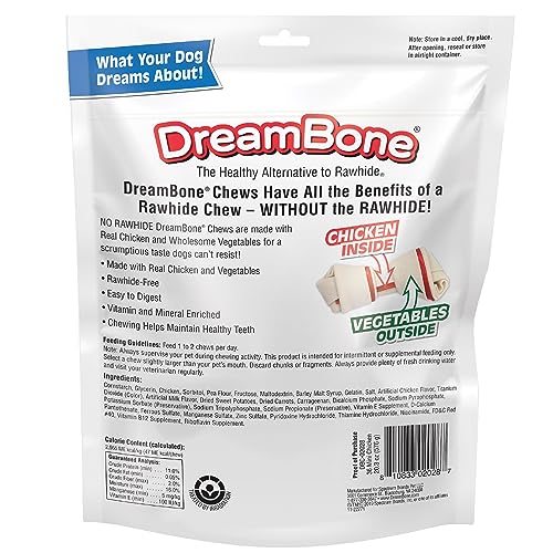 DreamBone Chicken Dog Chew, Mini, 36 pieces/pack