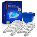 Neomen Protector bucal – Protector bucal profesional para apretar dientes por la noche – Protector nocturno mejorado para moler dientes, detiene el bruxismo, Tmj y elimina el apriete de dientes (8 unidades, 2 tamaños)
