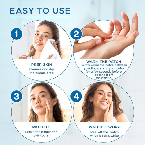 KEYCONCEPTS Parches de espinillas, parches de acné hidrocoloide con aceite de árbol de té, parches de espinillas para cara, parches de espinillas y calcomanías de espinillas, puntos de acné hidrocoloide para curar el acné con parches de picazón
