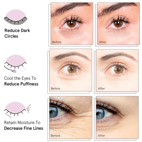 Grace & Stella Anti-Wrinkle + Energizing Gold Collagen Eye Masks | Depuffing Undereye Patches | Vegan & All-Natural (24 Pairs)