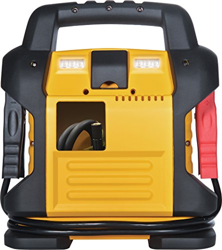 DEWALT DXAEJ14 - Arrancador Digital portátil para estación de alimentación: 1400 pico/700 amperios instantáneos, compresor de Aire Digital de 120 PSI, Puertos USB de 3.1 A, Abrazaderas de batería