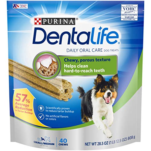 Purina DentaLife Daily Oral Care Small/Medium Dog Treats, 28.5 Ounce Pouch, Pack of 1