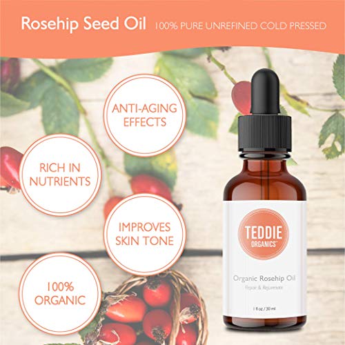 Teddie Organics Rosehip Seed Essential Oil, 1 fl. oz.