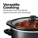 Hamilton Beach 33195 Extra-Large Stay or Go Slow Cooker, 10 Quart Capacity, Black