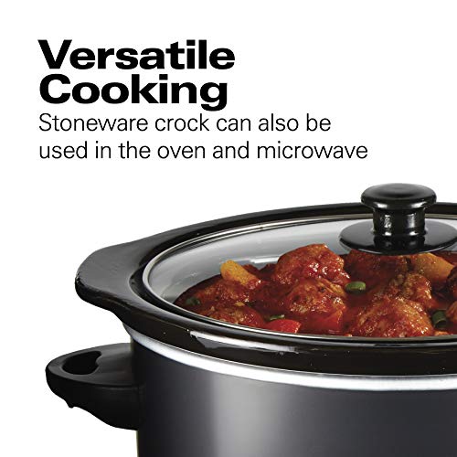 Hamilton Beach 33195 Extra-Large Stay or Go Slow Cooker, 10 Quart Capacity, Black
