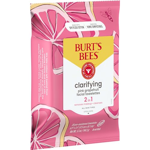 Burt's Bees Facial Cleansing Towelettes, Cucumber and Sage, 30 Count