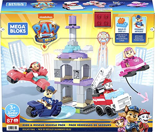 Mega Bloks Mega Junior Builders - Paw Patrol, Rescate Final, Juguete de Construcción para niños de 3 años en adelante
