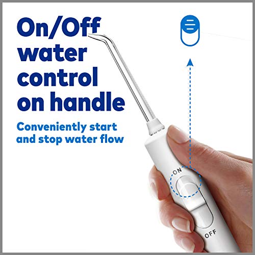 Waterpik - Hilo de agua para dientes, eléctrico portátil para viajes y hogar, Nano Plus, WP-320