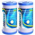 ICEPURE Filtro de agua para toda la casa de 5 micras, 10 x 4.5 pulgadas, compatible con GE FXHTC, GXWH40L, RFC-BBSA, W50PEHD, GXWH35F, GNWH38S, Dupont WFHD13001, R50-BB, paquete de 2