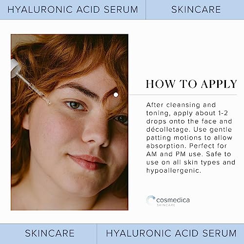 Cosmedica Skincare - Suero puro de ácido hialurónico - 2 oz (60 ml)