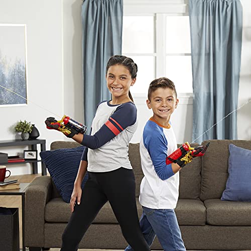 Marvel Spider-Man Super Web Slinger, Redes de Disparos 2 en 1 o Agua, Juguete de Disparo de Red Spider-Man, Juguetes de Juego de rol, Juguetes de Spider-Man para niños y niñas de 5 años