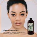 Quinn's Raw African Black Jabón orgánico líquido cuerpo y cara lavado 32 onzas