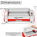 The Candery - Rodillo eléctrico para perros calientes, máquina para cocinar salchichas - 6 capacidad para perros calientes, máquina para perros calientes para niños y adultos