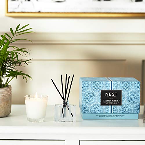 NEST Fragrances Ocean Mist & Sea Salt - Juego de Vela y difusor de Varillas