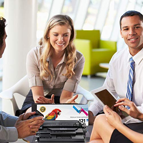 Leize Cartucho de tóner Compatible de Repuesto para Canon 121 3252C001, Paquete de 2 Unidades de Alto Rendimiento, 5.000 páginas para Impresora láser imageCLASS D1620 D1650, Color Negro