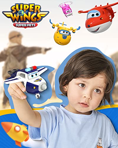 Super Wings - Figura de Juguete transformadora de Paul, avión, BOT, Escala de 5 Pulgadas