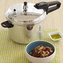 IMUSA USA A417-80801W Stovetop Aluminum Pressure Cooker 7.0-Quart,Silver