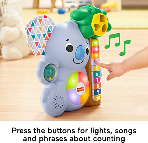 Fisher-Price Linkimals - Koala - Juguete de Aprendizaje Musical con Luces y Canciones para bebés y niños pequeños de 9 Meses en adelante