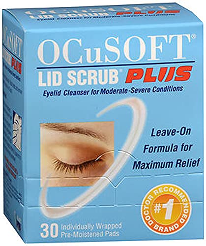 OCuSOFT Plus almohadillas para orejas limpiadoras para párpados 30 cada una