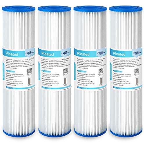 Membrane Solutions Cartucho de filtro plisado de repuesto de 25,4 x 6,3 cm