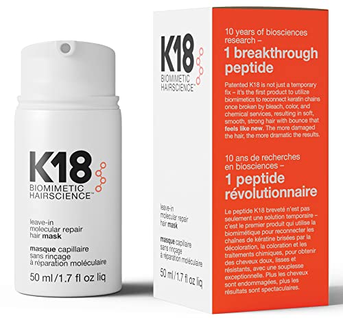 K18 Hair Leave-In Molecular Repair Hair Mask Unisex Masque 1.7 oz