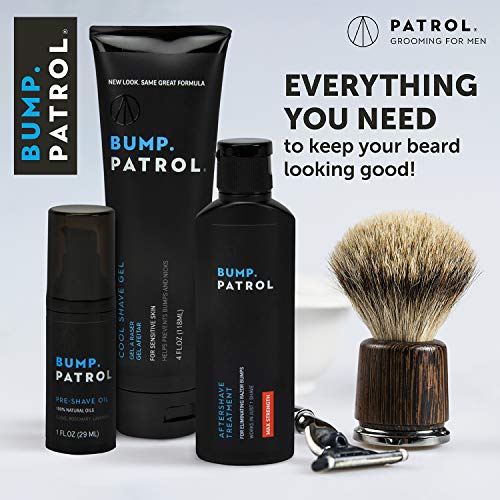 Sérum para tratamiento de choque de fórmula original de Bump Patrol - Afeitadores de afeitar, solución de cabello encarnado para hombres y mujeres - 4 onzas