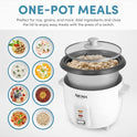Aroma 6-Cup Pot-Style Rice Cooker, White