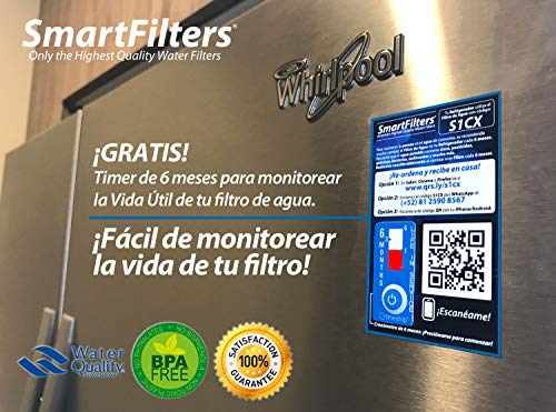 Filtro de Agua LT700P para Refrigerador LG | Reemplaza al LT700P, Adq36006101, Adq36006101-S, LT700PC | Incluye Garantia y Cronometro de vida util | L7OX