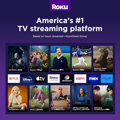 Roku Express 4K+ | Reproductor Multimedia de transmisión HD/4K/HDR con transmisión inalámbrica Suave y Control Remoto de Voz Roku con Controles de TV, Incluye Cable HDMI Premium