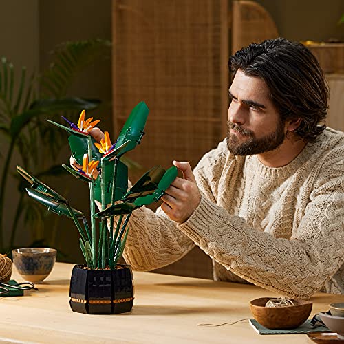 LEGO® Icons 10289 Ave del Paraíso, Planta Artificial Decorativa, Bloques de Construcción para Adultos, Idea Regalo San Valentín, Decoración Hogar y u Oficina (1173 Piezas)