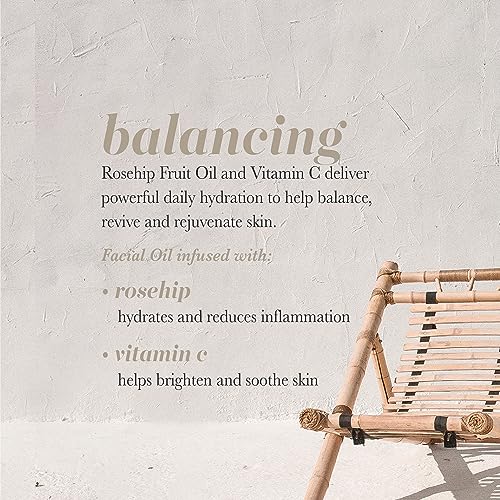 Pearlessence Rosehip + Vitamin C Balancing Facial Oil, 1.83 fl. oz.