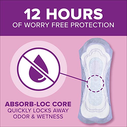 Poise Maximum Absorbency Incontinence Pads, Regular, 96 Piezas