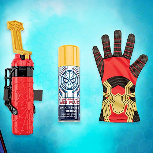 Marvel Spider-Man Super Web Slinger, Redes de Disparos 2 en 1 o Agua, Juguete de Disparo de Red Spider-Man, Juguetes de Juego de rol, Juguetes de Spider-Man para niños y niñas de 5 años