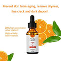 Suero natural de ácido hialurónico de vitamina C para cuidado facial hidratante+antiarrugas+antienvejecimiento+disminuir las líneas finas del cuello (30 ml)