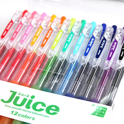 Pilot Juice Bolígrafo de tinta de gel, 0.38 mm, juego de 12 colores, Standart