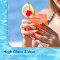 Beetles Gel Nail Polish Set - Pool Party Collection 6 Colors Turquoise Purple Blue Pink Neon Gel Polish Kit Rainbow Yellow Green Nail Gel Polish Soak Off LED Lamp DIY Home Salon Nail Art Gift