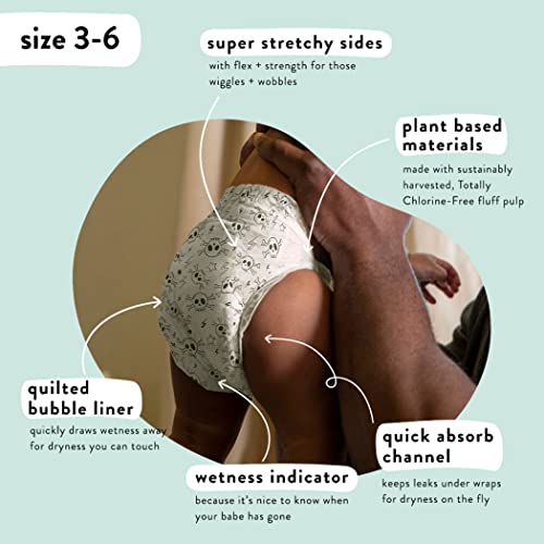 The Honest Company Clean Conscious Diapers | Plant-Based, Sustainable | Classic Stripes + Feeling Nauti | Super Club Box