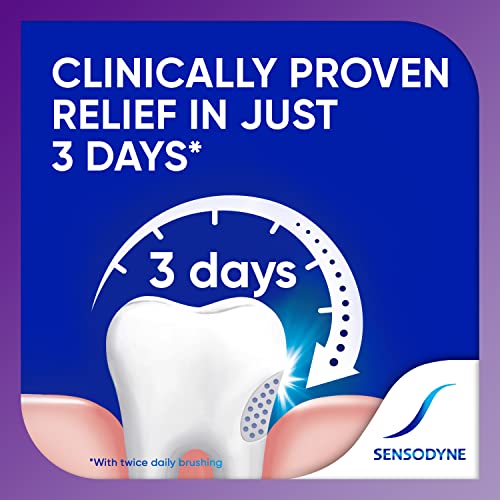 Sensodyne - Pasta de dientes de sensibilidad de alivio rápido para dientes sensibles