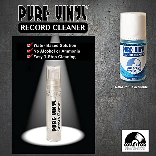 Collector Protector Vinyl Record Cleaner and Anti Static Carbon Fiber Record Brush. The Perfect Combination to Keep Your Records Sounding Great