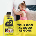 Goo Gone Original Liquid - 8 Ounce and Sticker Lifter - Surface Safe Adhesive Remover Safely Removes Stickers Labels Decals Residue Tape Chewing Gum Grease Tar Crayon Glue
