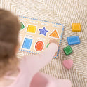 Melissa & Doug Shapes Rompecabezas de madera grueso