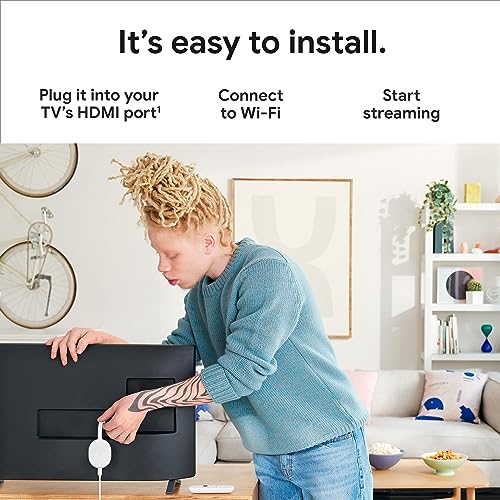 Chromecast with Google TV - Streaming Entertainment with Voice Search - Watch Movies, Shows, and Live TV