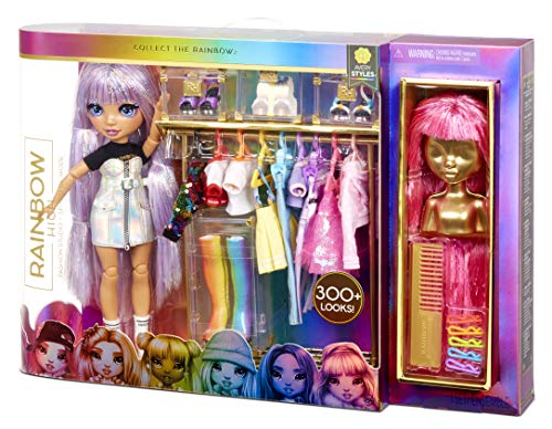 Rainbow High Fashion Studio – Exclusive Doll with Clothing, Accessories & 2 Sparkly Wigs - Create 300+ Looks!