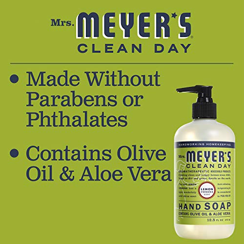 Pack of 1 x Mrs. Meyer's Liquid Hand Soap - Lemon Verbena - 12.5 oz