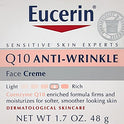 Eucerin Sensitive Skin Experts Q10 Crema facial antiarrugas 1.70 oz, Paquete de 3