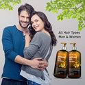 Argan Oil Shampoo and Conditioner, from Majestic Pure, Improve formula Sulfate Free, Vitamin Enriched, Volumizing & Gentle Hair Restoration Formula for Daily Use, for Men and Women, 16 fl oz Each