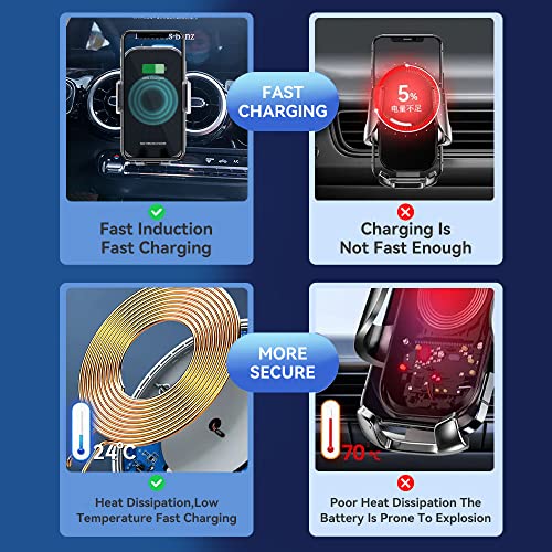 Soporte de teléfono de carga inalámbrica, ventilación de aire retráctil automática eléctrica que sostiene el montaje para Audi Q5 2018 2019, soporte de teléfono de coche para iPhone 8, X, XS para Samsung S9, S10 Smartphone