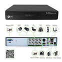 XVIM 8CH 1080P Security Camera System Outdoor with 1TB Hard Drive Pre-Install CCTV Recorder 8pcs HD 1920TVI Upgrade Outdoor Home Surveillance Cameras with Night Vision Easy Remote Access Motion Alert